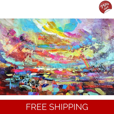 Abstract Landscape Sunset 088